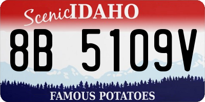ID license plate 8B5109V