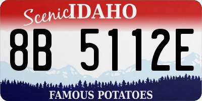 ID license plate 8B5112E