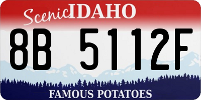ID license plate 8B5112F