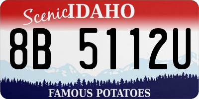 ID license plate 8B5112U