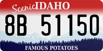 ID license plate 8B5115O
