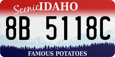 ID license plate 8B5118C