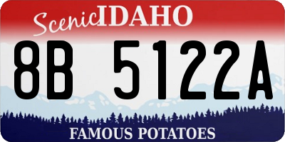 ID license plate 8B5122A