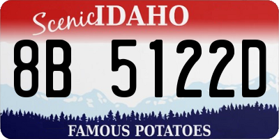 ID license plate 8B5122D