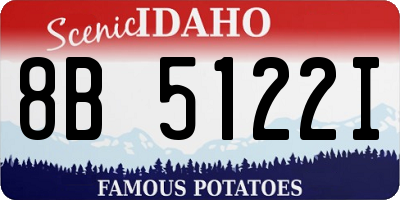 ID license plate 8B5122I