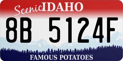 ID license plate 8B5124F