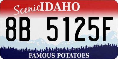 ID license plate 8B5125F