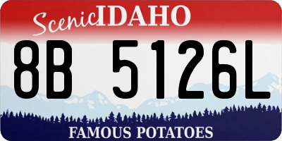 ID license plate 8B5126L