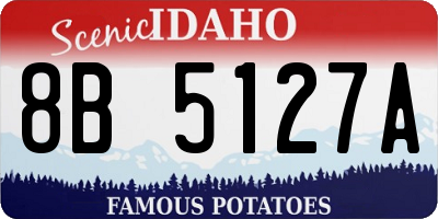 ID license plate 8B5127A