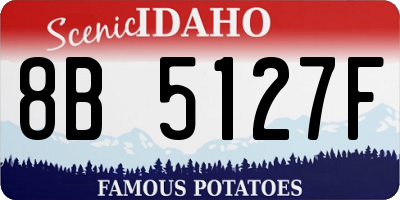 ID license plate 8B5127F