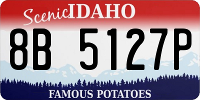 ID license plate 8B5127P