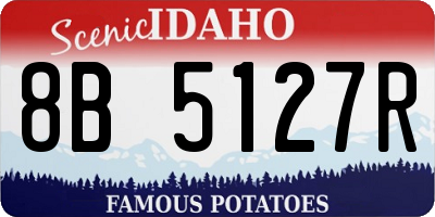 ID license plate 8B5127R
