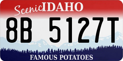 ID license plate 8B5127T