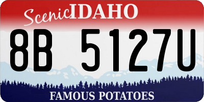ID license plate 8B5127U