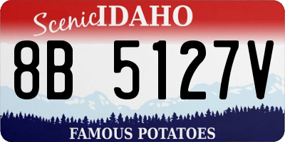 ID license plate 8B5127V
