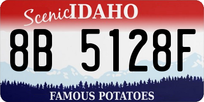 ID license plate 8B5128F