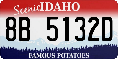 ID license plate 8B5132D