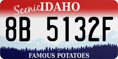 ID license plate 8B5132F