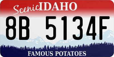 ID license plate 8B5134F