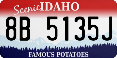 ID license plate 8B5135J