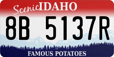 ID license plate 8B5137R