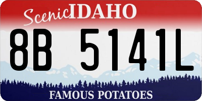 ID license plate 8B5141L