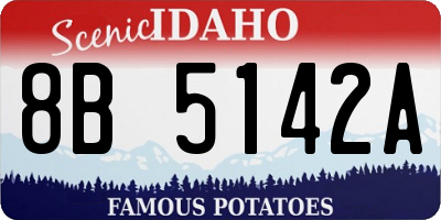 ID license plate 8B5142A