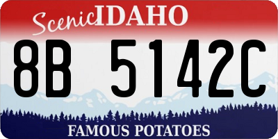 ID license plate 8B5142C