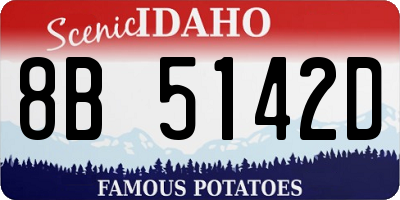 ID license plate 8B5142D