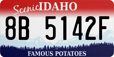 ID license plate 8B5142F