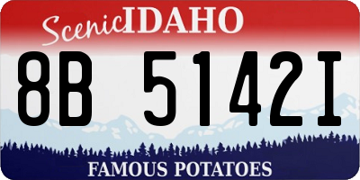 ID license plate 8B5142I