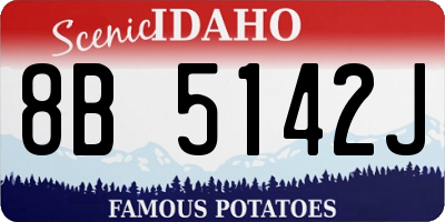 ID license plate 8B5142J