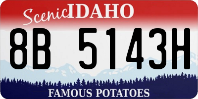 ID license plate 8B5143H