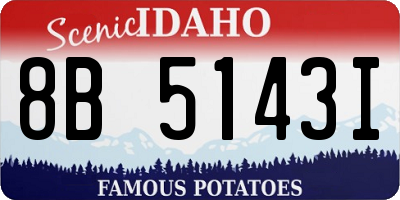 ID license plate 8B5143I
