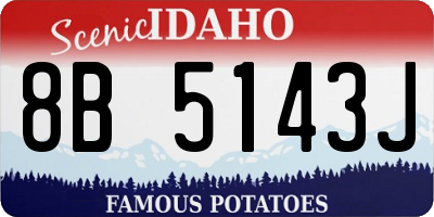 ID license plate 8B5143J