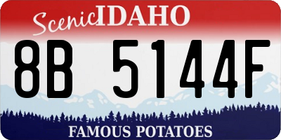 ID license plate 8B5144F