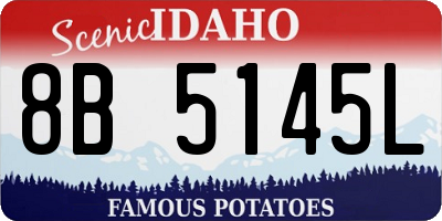 ID license plate 8B5145L