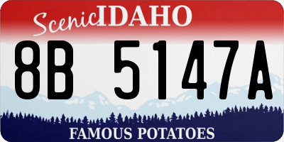 ID license plate 8B5147A