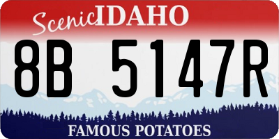 ID license plate 8B5147R