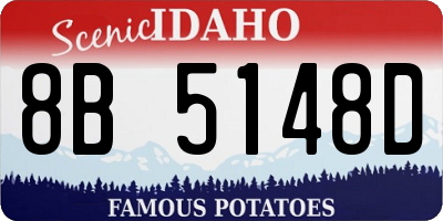 ID license plate 8B5148D