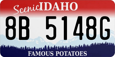 ID license plate 8B5148G