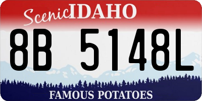 ID license plate 8B5148L