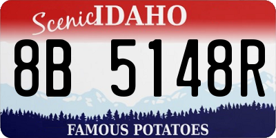 ID license plate 8B5148R