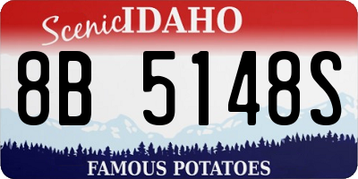ID license plate 8B5148S