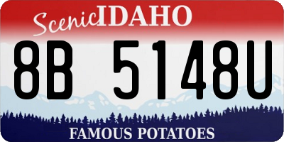 ID license plate 8B5148U