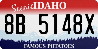 ID license plate 8B5148X