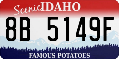 ID license plate 8B5149F