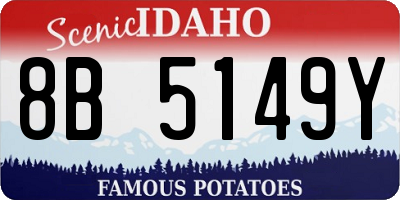ID license plate 8B5149Y