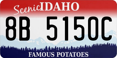 ID license plate 8B5150C