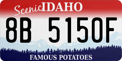 ID license plate 8B5150F